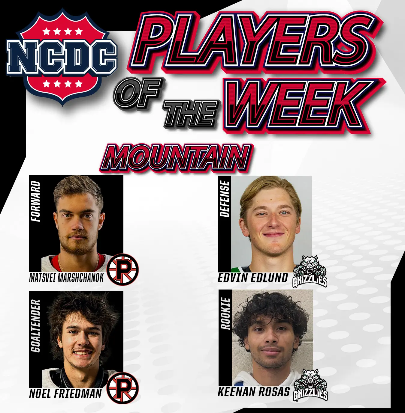NCDC Players Of The Week: Mountain Division NCDC Players Of The Week: Mountain Division