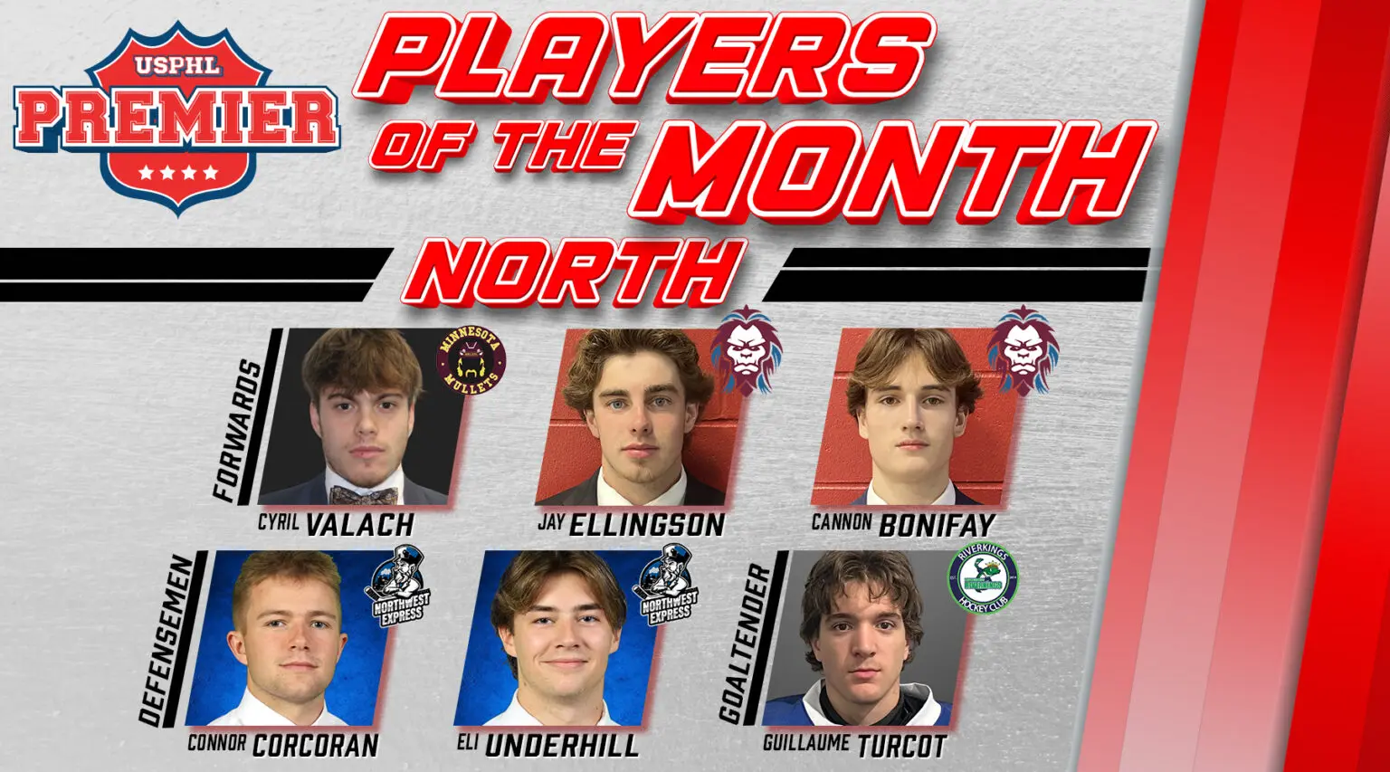USPHL Premier North Division Players Of The Month: November 2024 USPHL Premier North Division Players Of The Month: November 2024