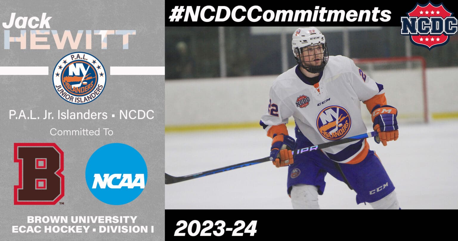 #NCDCCommitments: P.A.L. Defending Dineen Cup Champion Defenseman Hewitt Commits to Brown University 