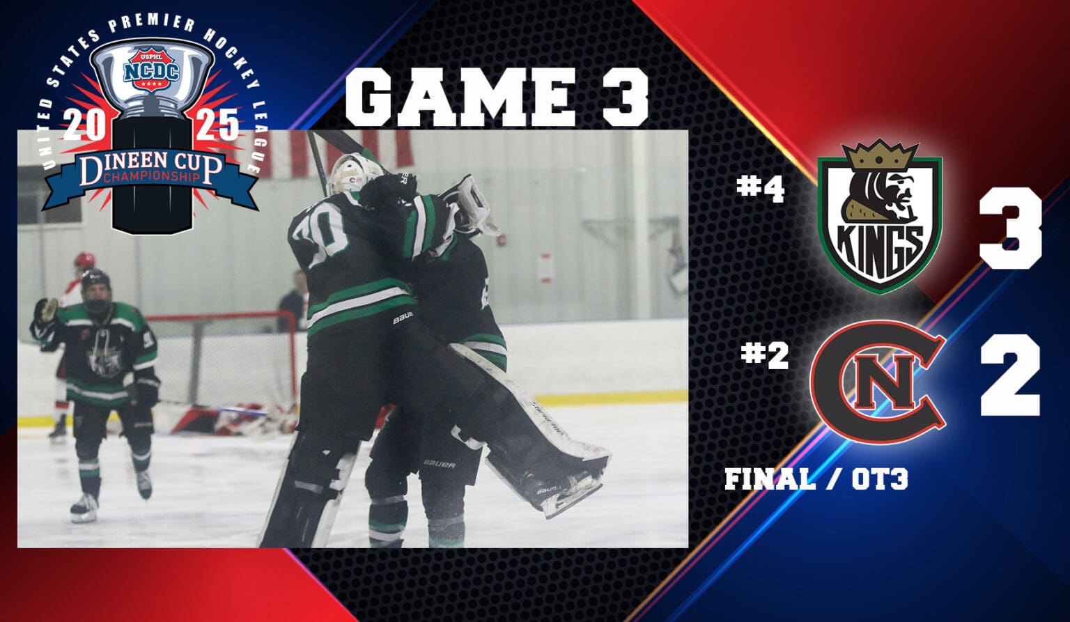 South Shore Kings Stay Alive In Dineen Cup Championships With Triple OT Win