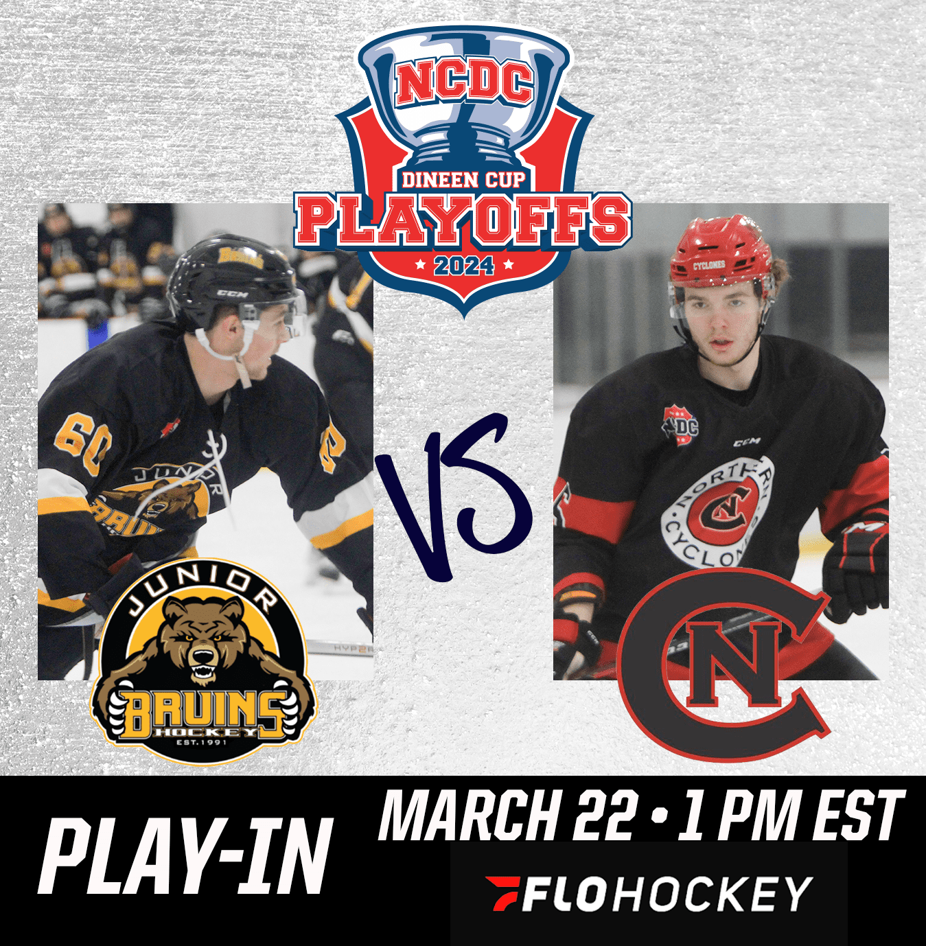 #DineenCupPlayoffs Play-In Game: Boston Junior Bruins vs. Northern Cyclones