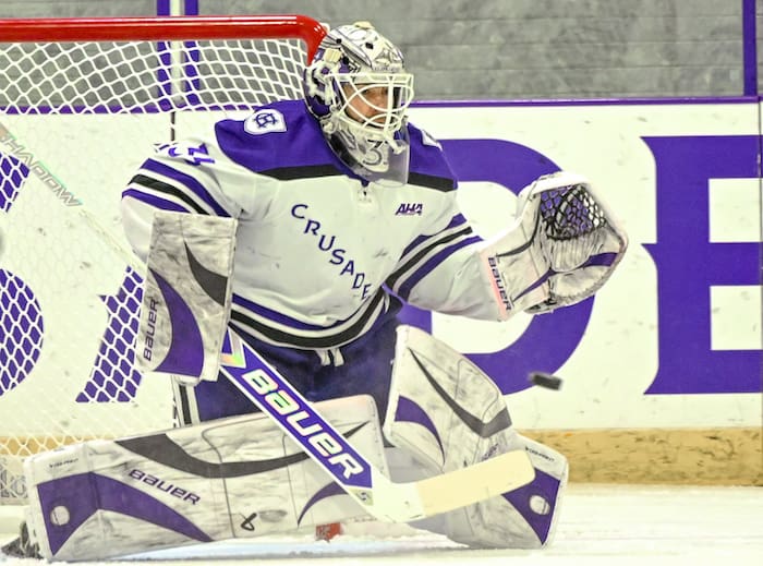 NCDC Alumni Update: Holy Cross' Gale Named Atlantic Hockey Goaltender Of The Month