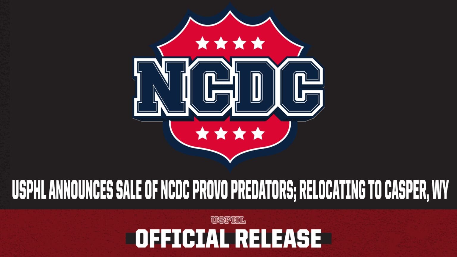 USPHL Announces Sale Of NCDC Provo Predators; Relocating To Casper