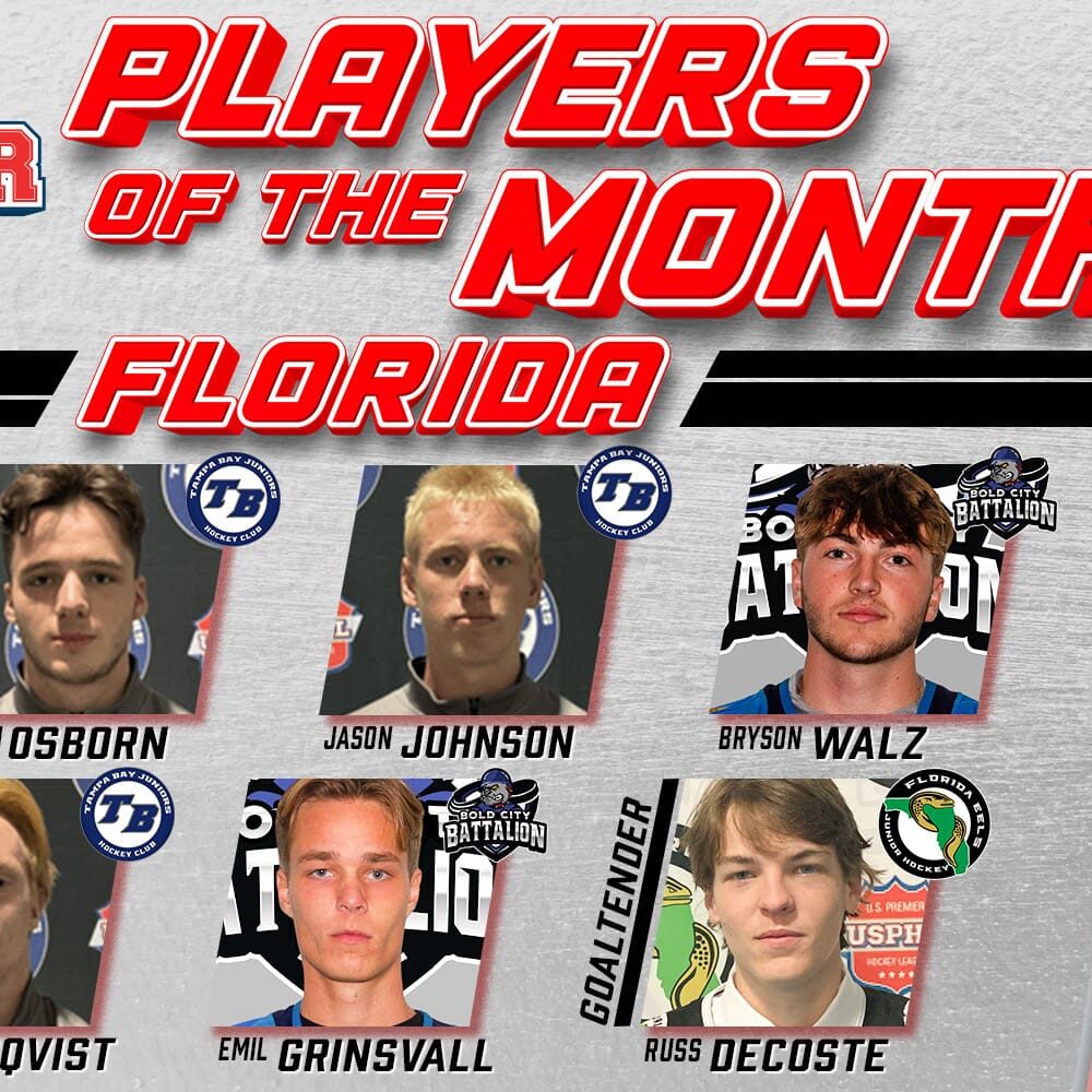USPHL Premier Florida Division Players Of The Month: December 2024