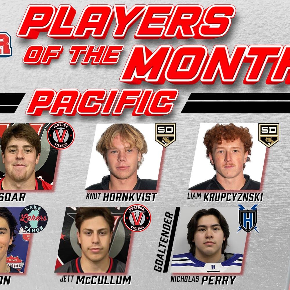 USPHL Premier Pacific Division Players Of The Month: December 2024