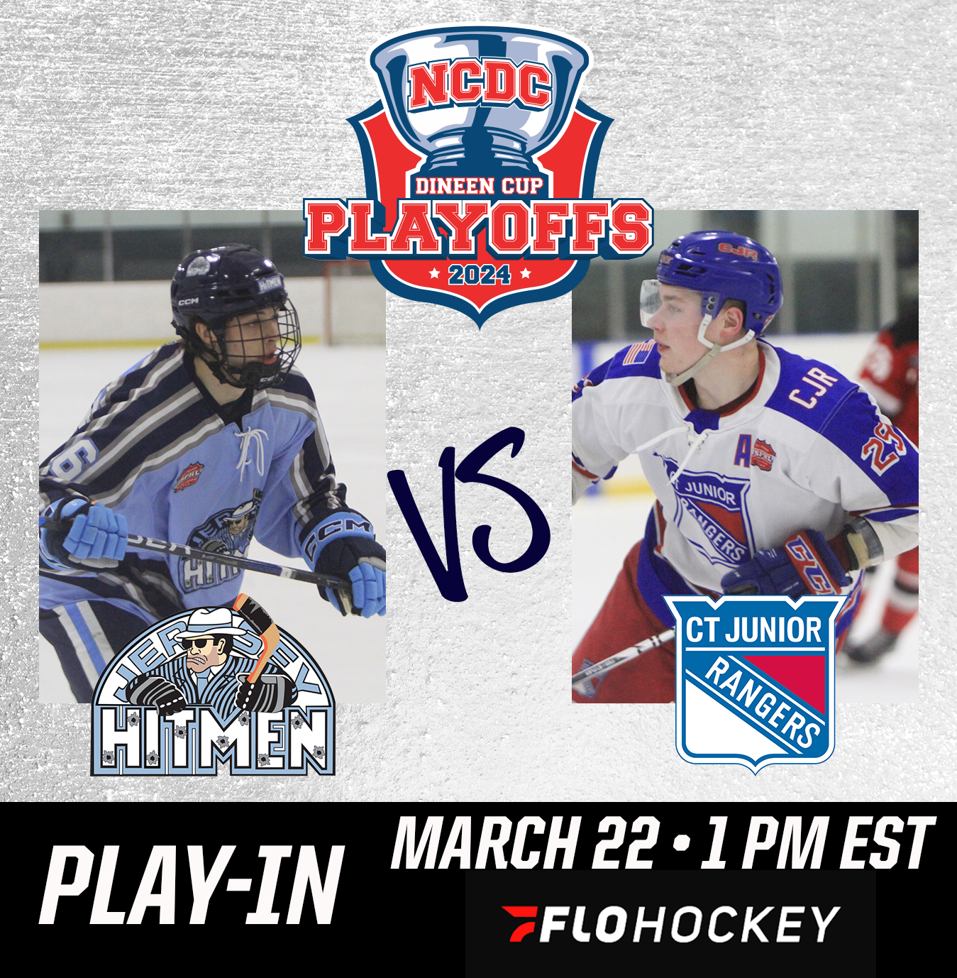 #DineenCupPlayoffs Play-In Game: Jersey Hitmen vs. Connecticut Jr. Rangers #DineenCupPlayoffs Play-In Game: Jersey Hitmen vs. Connecticut Jr. Rangers
