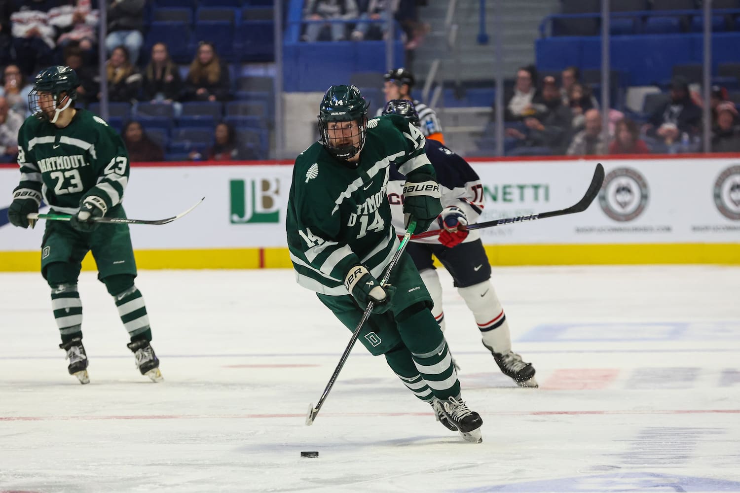 Nov. 25, 2023; Hartford, Connecticut, USA;  during a nonconference matchup between Dartmouth and UConn  at . Photo by Brian Foley for Foley Photography.