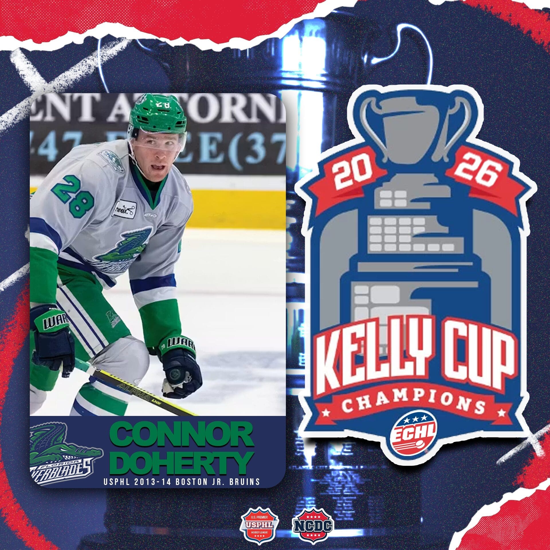 Former Boston Jr. Bruins Defenseman Connor Doherty Wins Kelly Cup Championship With Florida Everblades