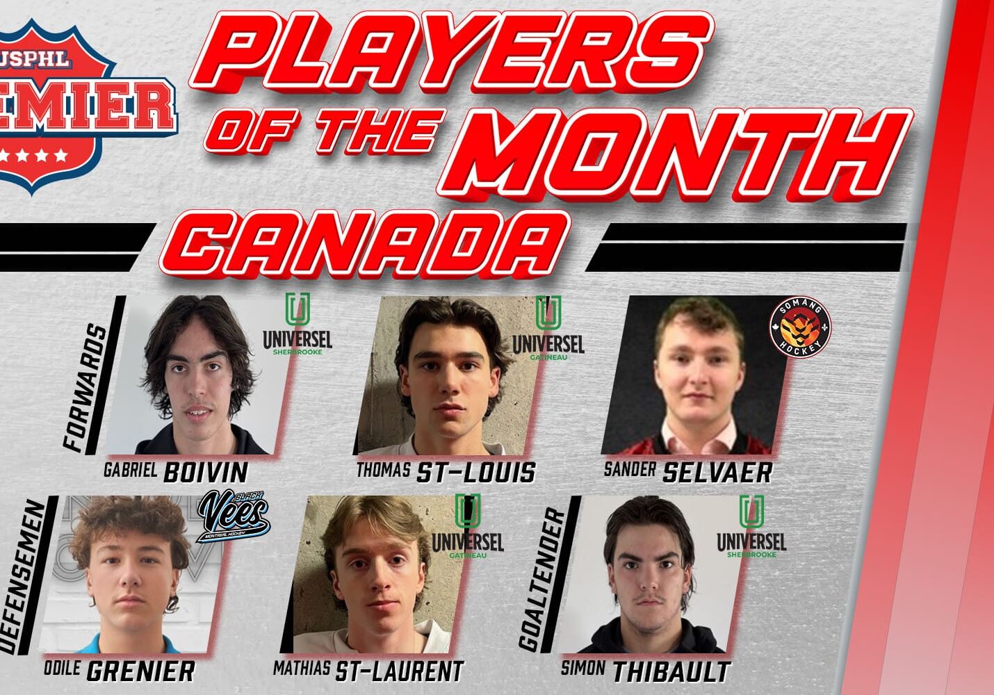 USPHL Premier Canada Division Players Of The Month: December 2024