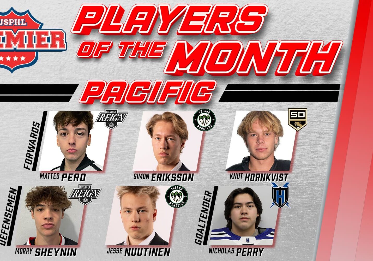 USPHL Premier Pacific Division Players Of The Month: February 2025
