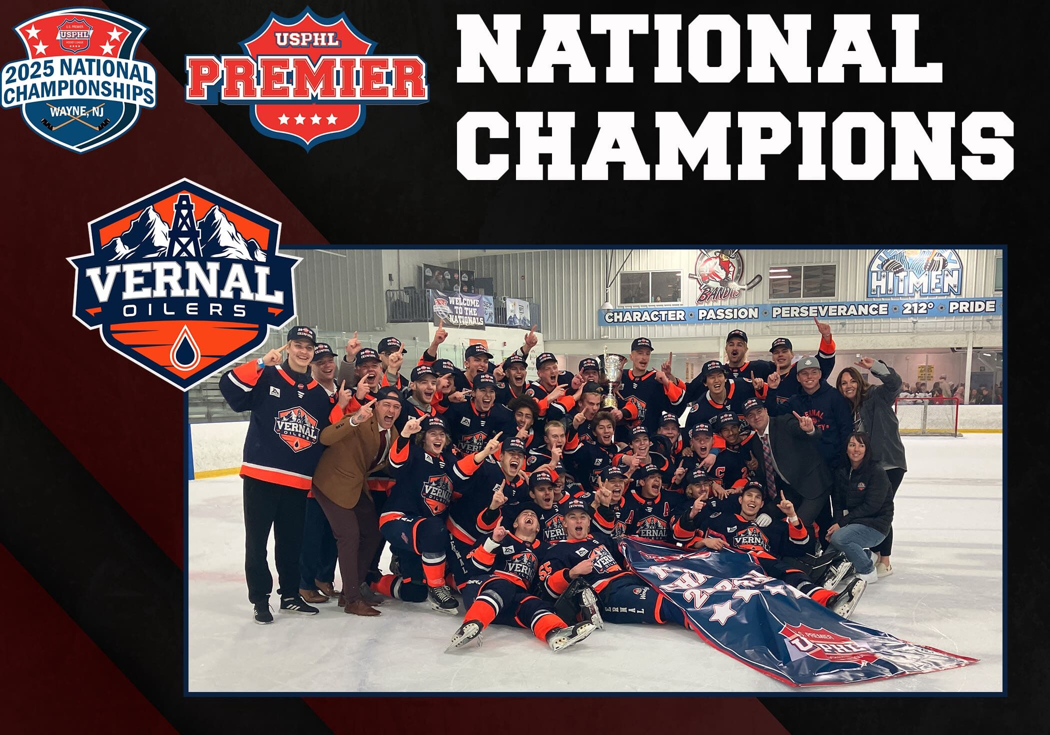 Vernal Oilers Win 2025 USPHL Premier National Championship By 6-2 Final Against Springfield