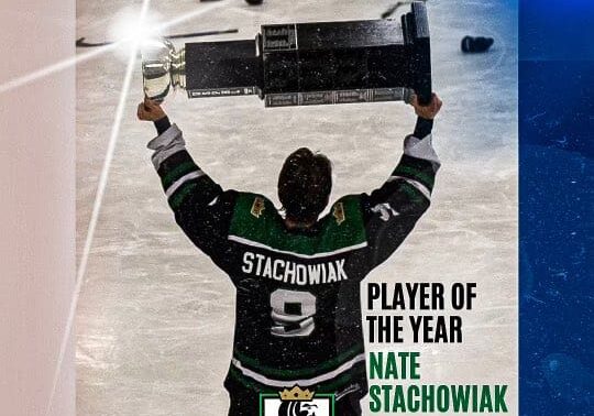 Kings' Stachowiak Wins NE Hockey Journal Award